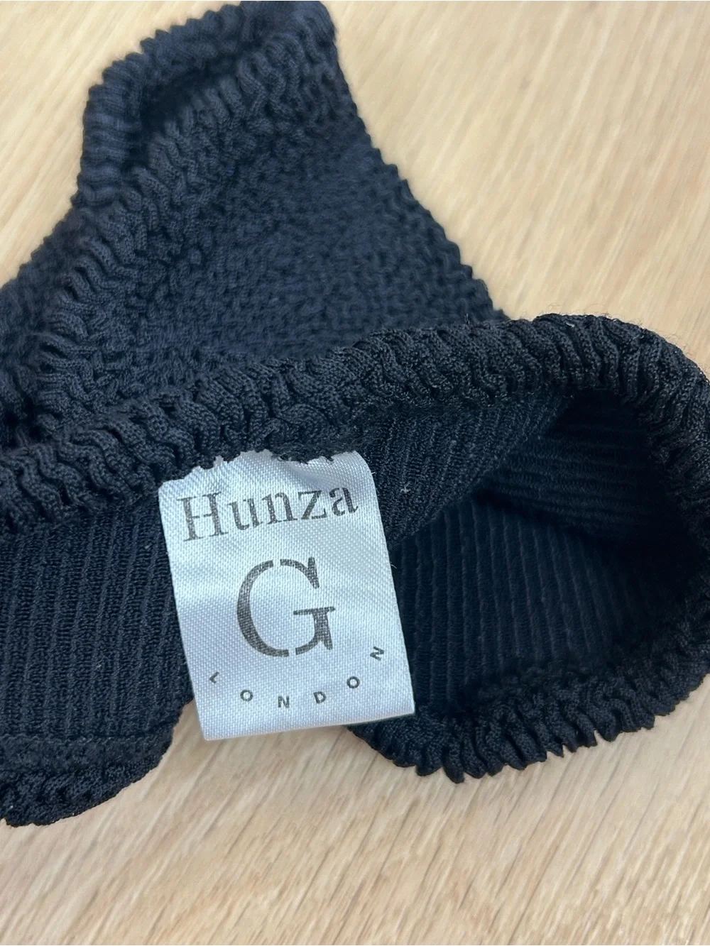 Hunza G Jean Bandeau Bikini Top OS
